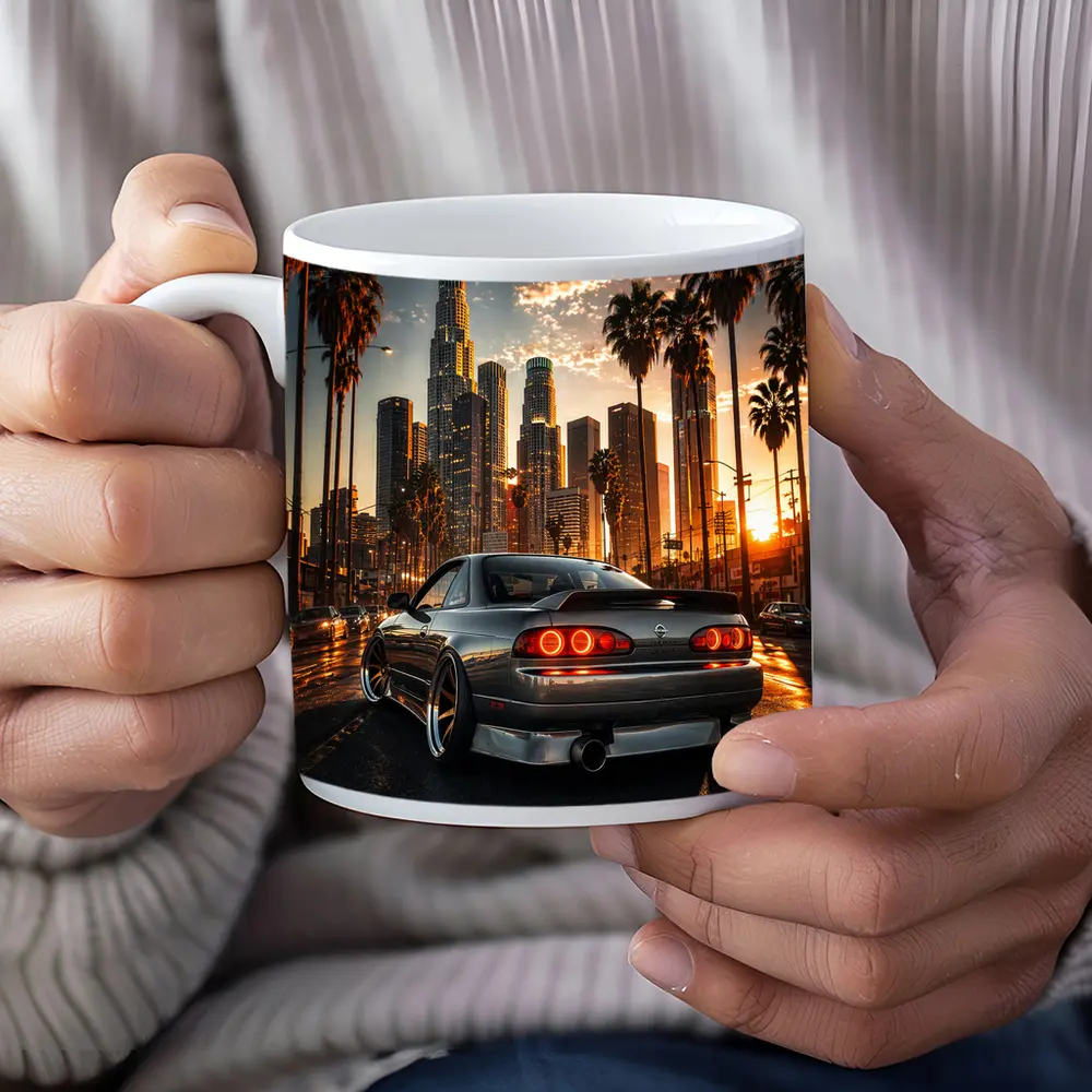 Nissan Silvia S14 Los Angeles City Sunset – Mugs