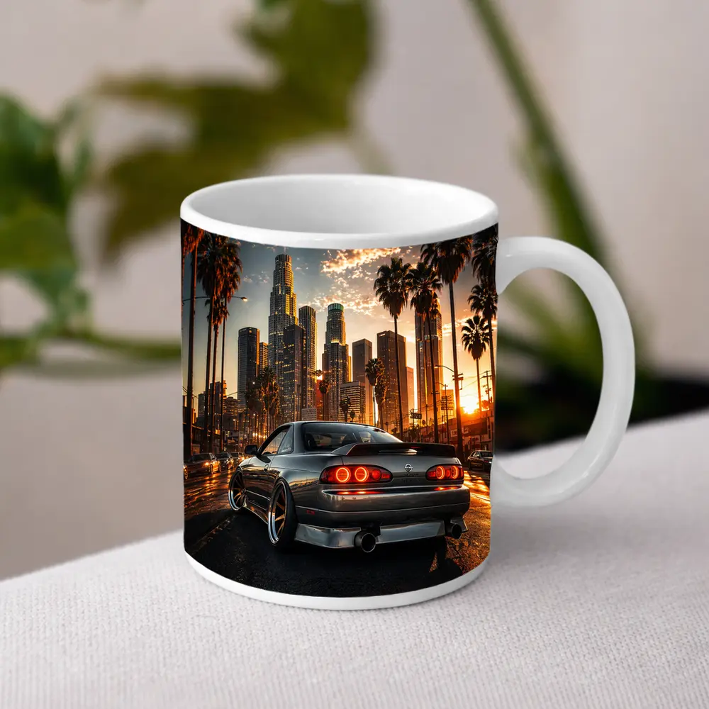 Nissan Silvia S14 Los Angeles City Sunset – Mugs