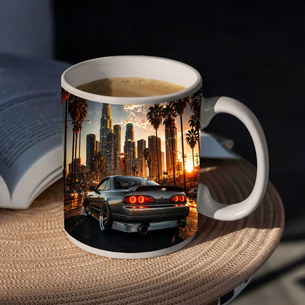 Nissan Silvia S14 Los Angeles City Sunset – Mugs