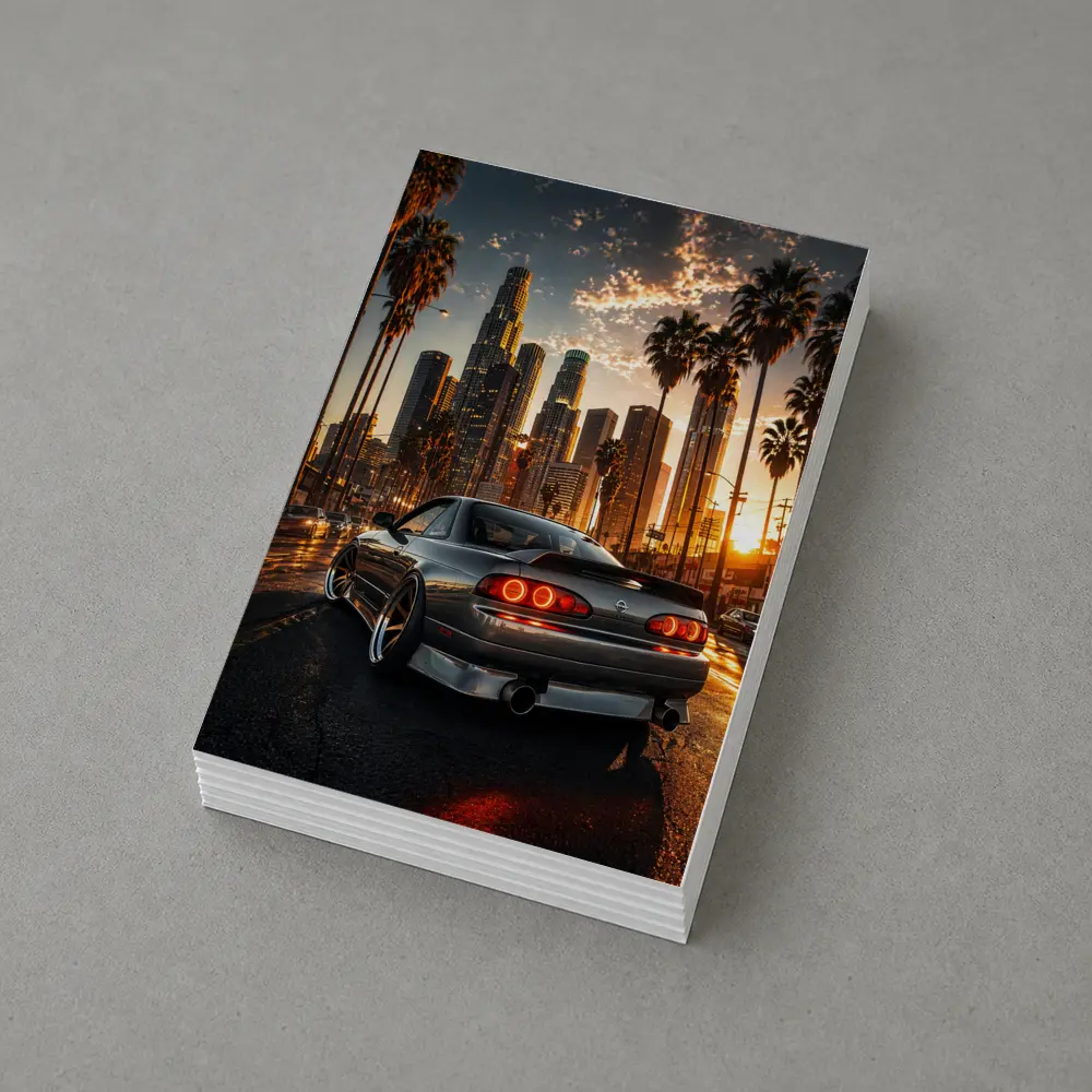 Nissan Silvia S14 Los Angeles City Sunset – Postcards