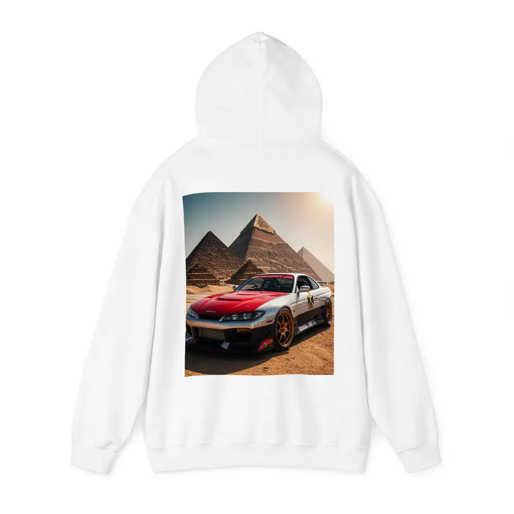 Nissan Silvia S15 Egypt Pyramids Background – Hoodies
