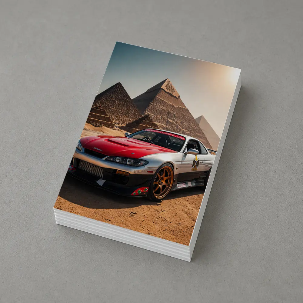 Nissan Silvia S15 Egypt Pyramids Background – Postcards