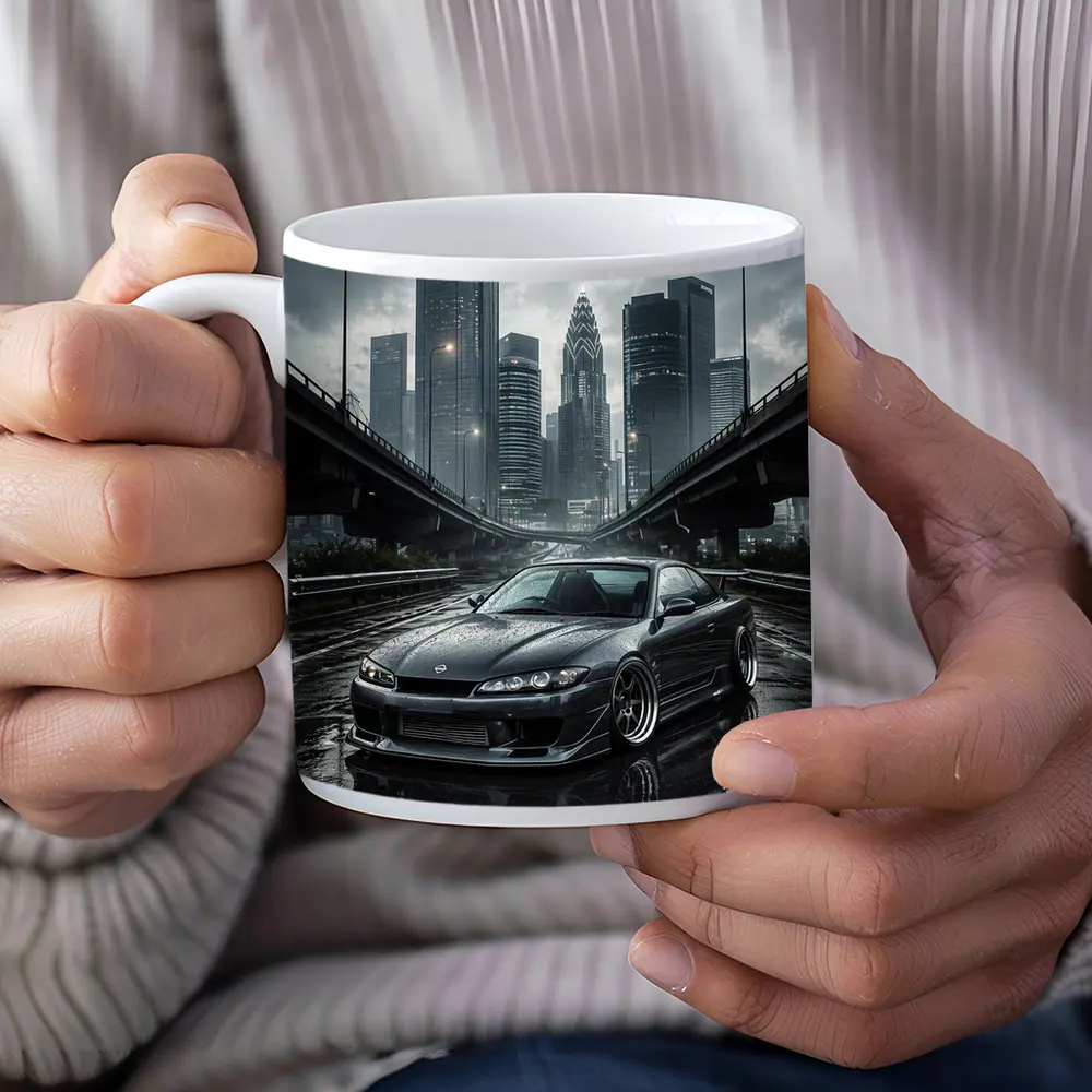 Nissan Silvia S15 Wet City Streets – Mugs