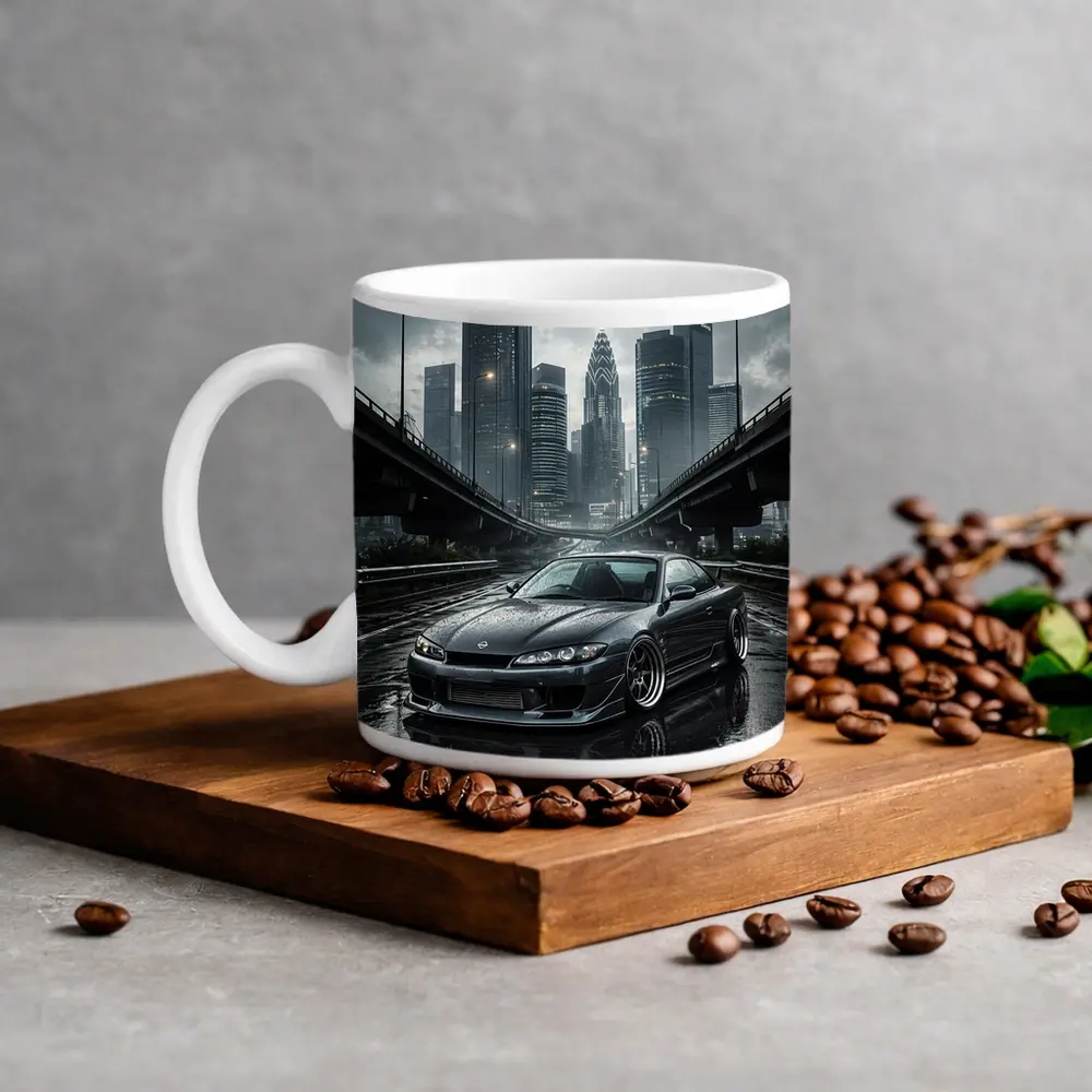 Nissan Silvia S15 Wet City Streets – Mugs