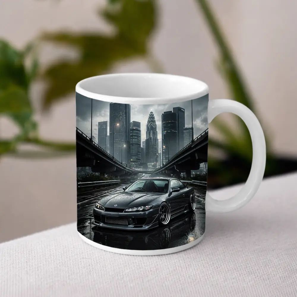 Nissan Silvia S15 Wet City Streets – Mugs