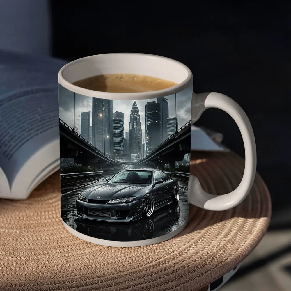Nissan Silvia S15 Wet City Streets – Mugs