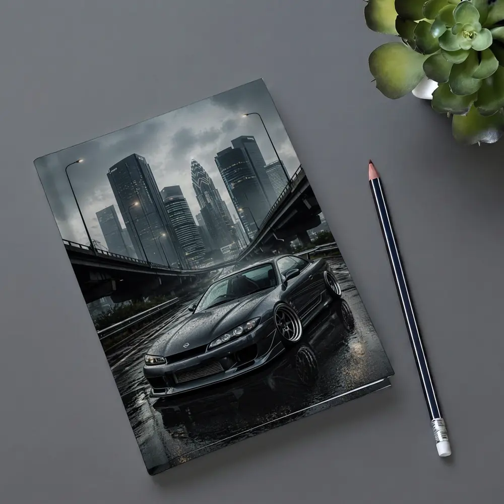 Nissan Silvia S15 Wet City Streets – Notebooks