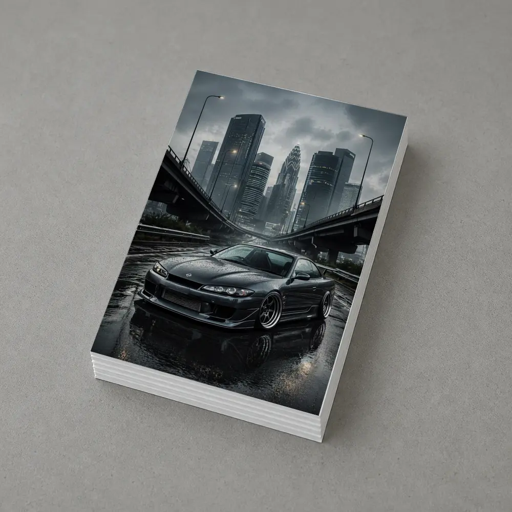 Nissan Silvia S15 Wet City Streets – Postcards