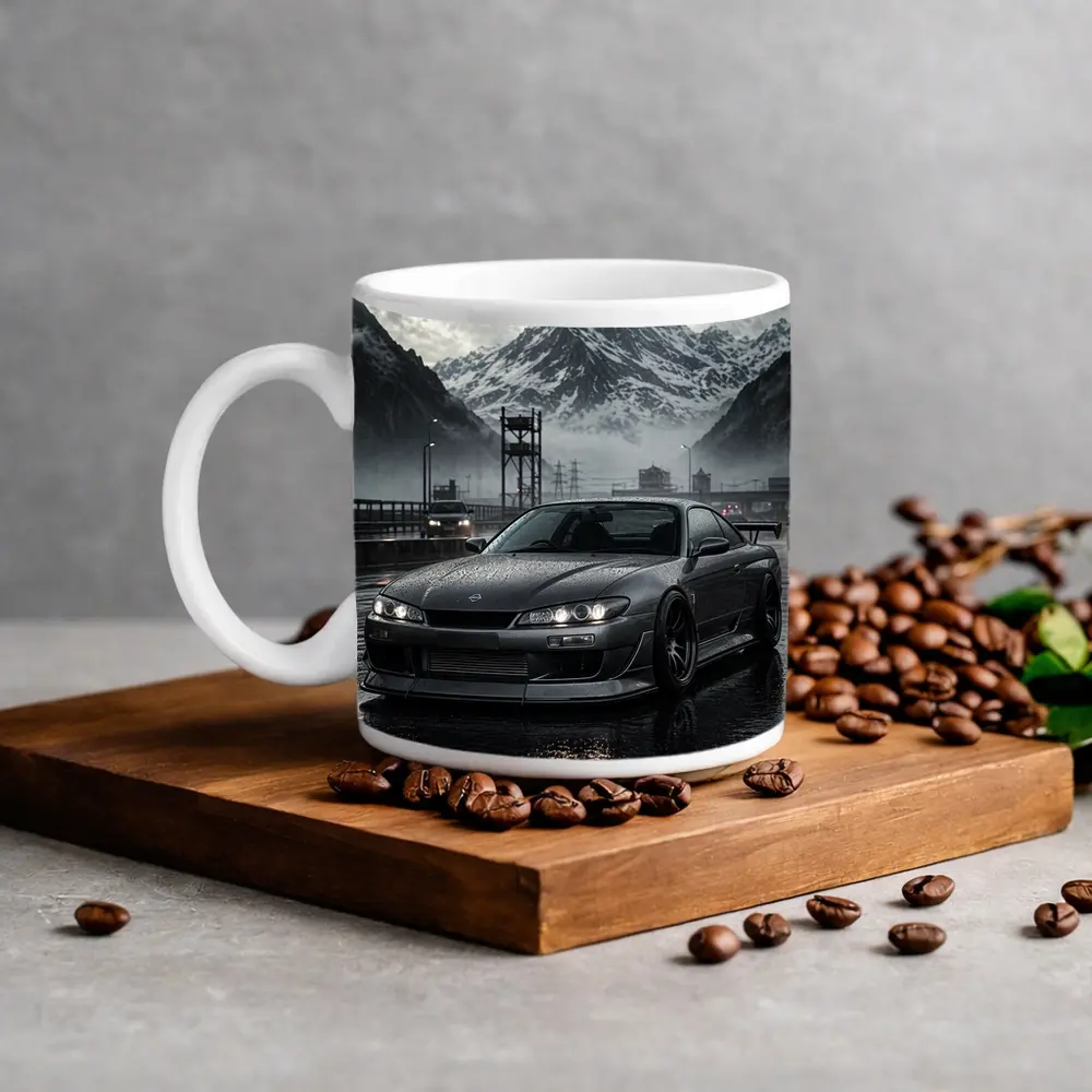 Nissan Silvia S15 Rainy Mountain Road – Mugs