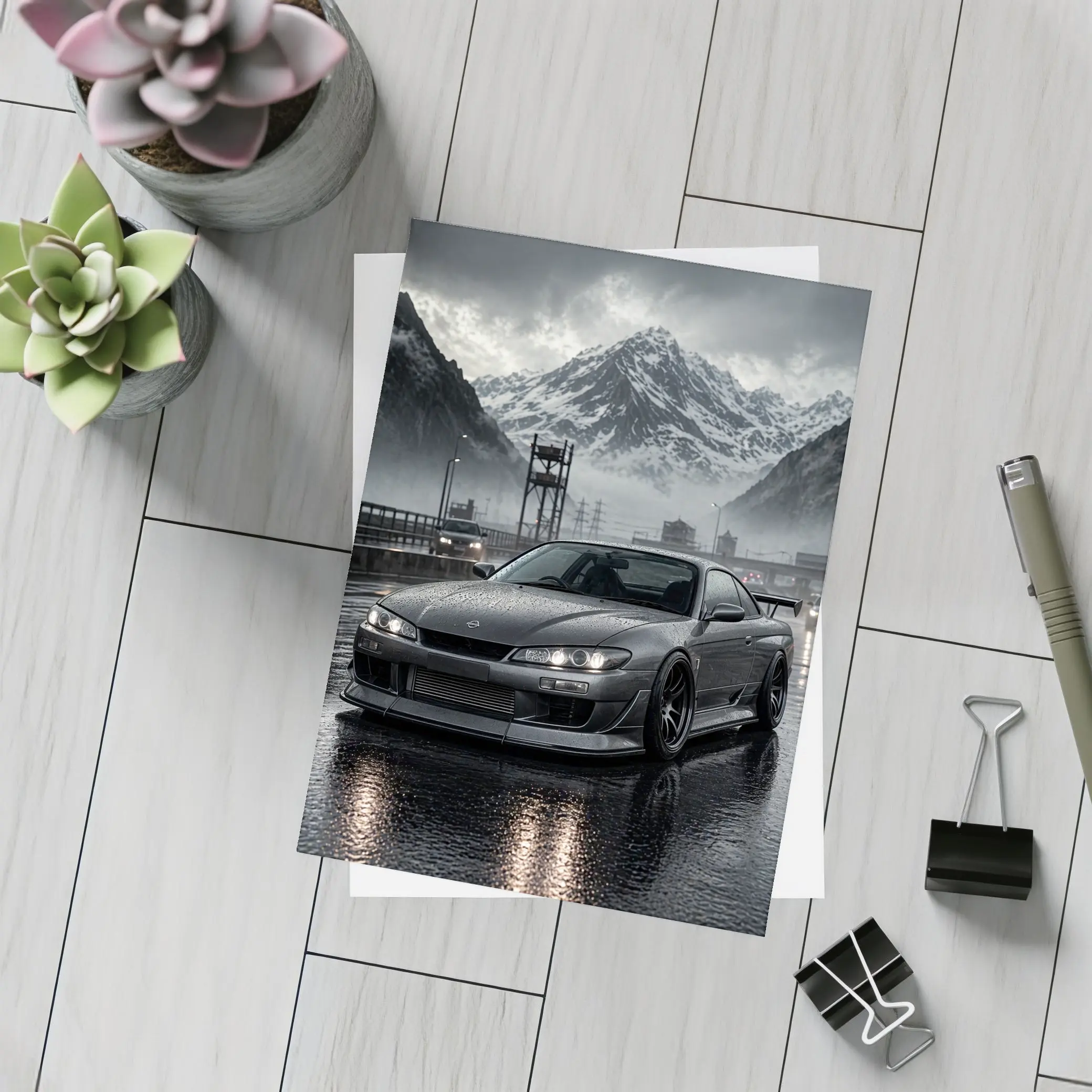 Nissan Silvia S15 Rainy Mountain Road – Postcards