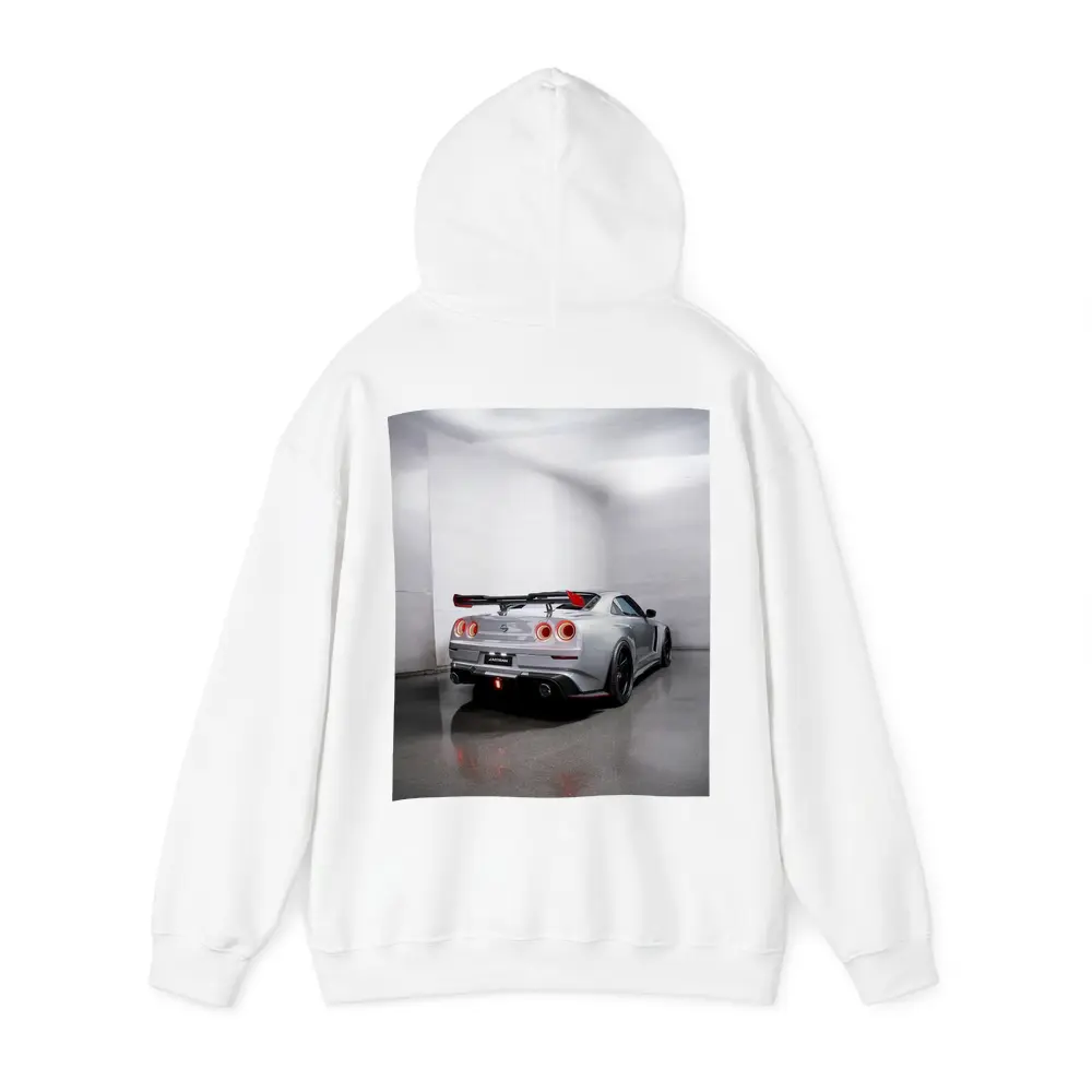 Nissan GT-R Silver Rear Studio Shot – Hoodies