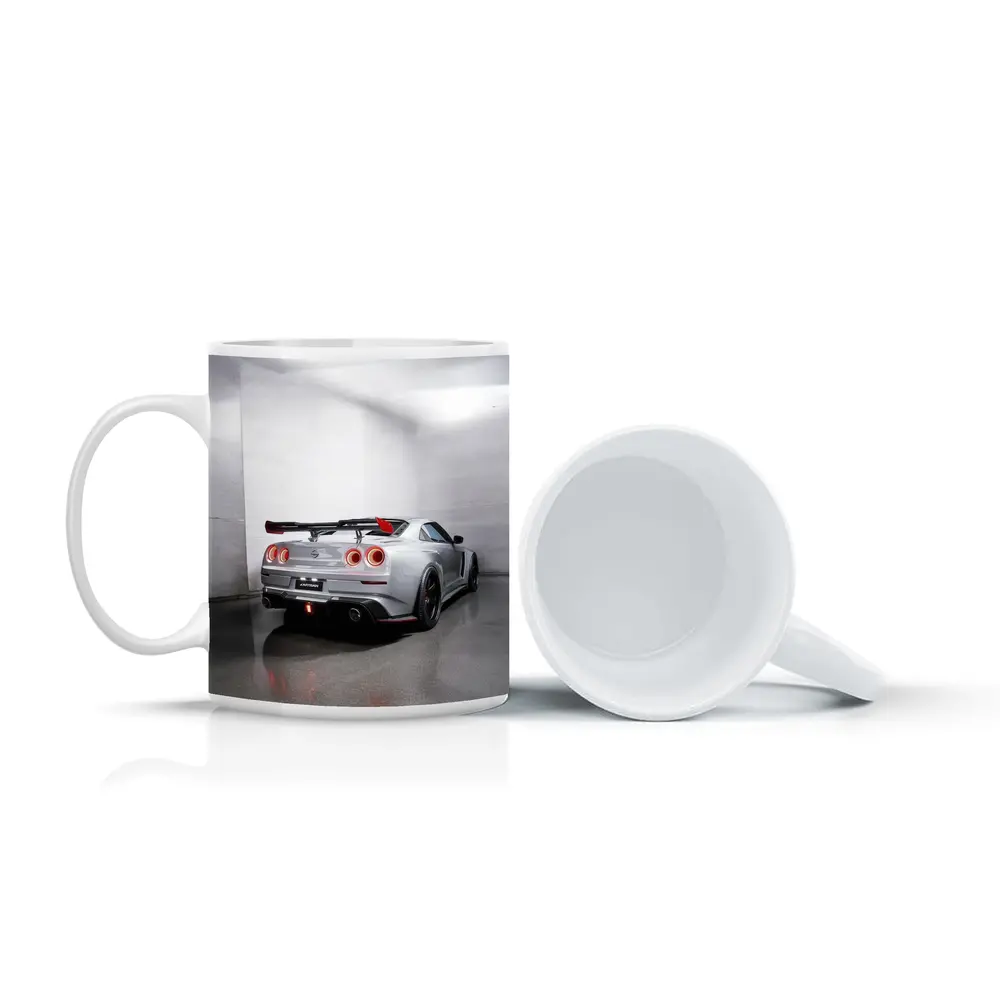 Nissan GT-R Silver Rear Studio Shot – Mugs