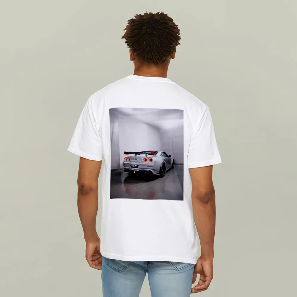 Nissan GT-R Silver Rear Studio Shot – T-Shirts