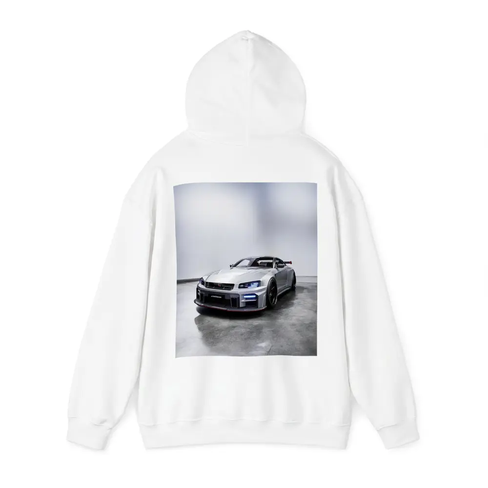 Nissan Skyline GT-R Silver Studio Shot – Hoodies