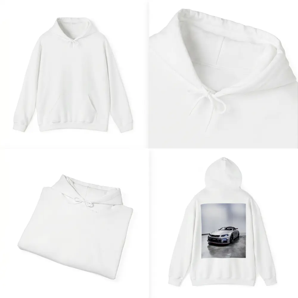 Nissan Skyline GT-R Silver Studio Shot – Hoodies