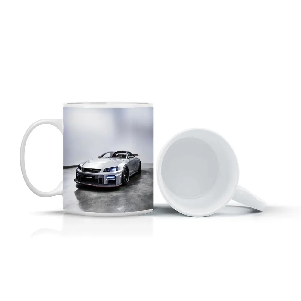 Nissan Skyline GT-R Silver Studio Shot – Mugs