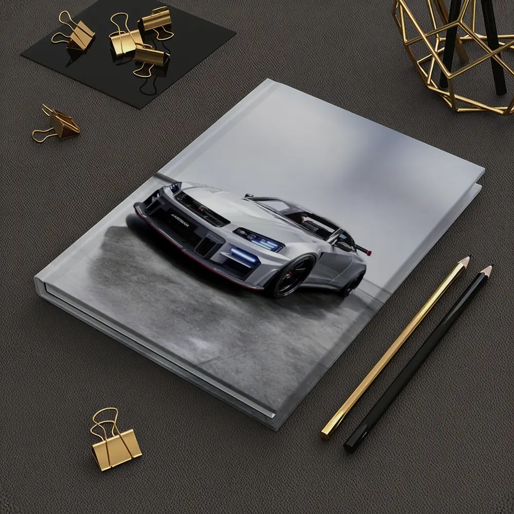 Nissan Skyline GT-R Silver Studio Shot – Notebooks