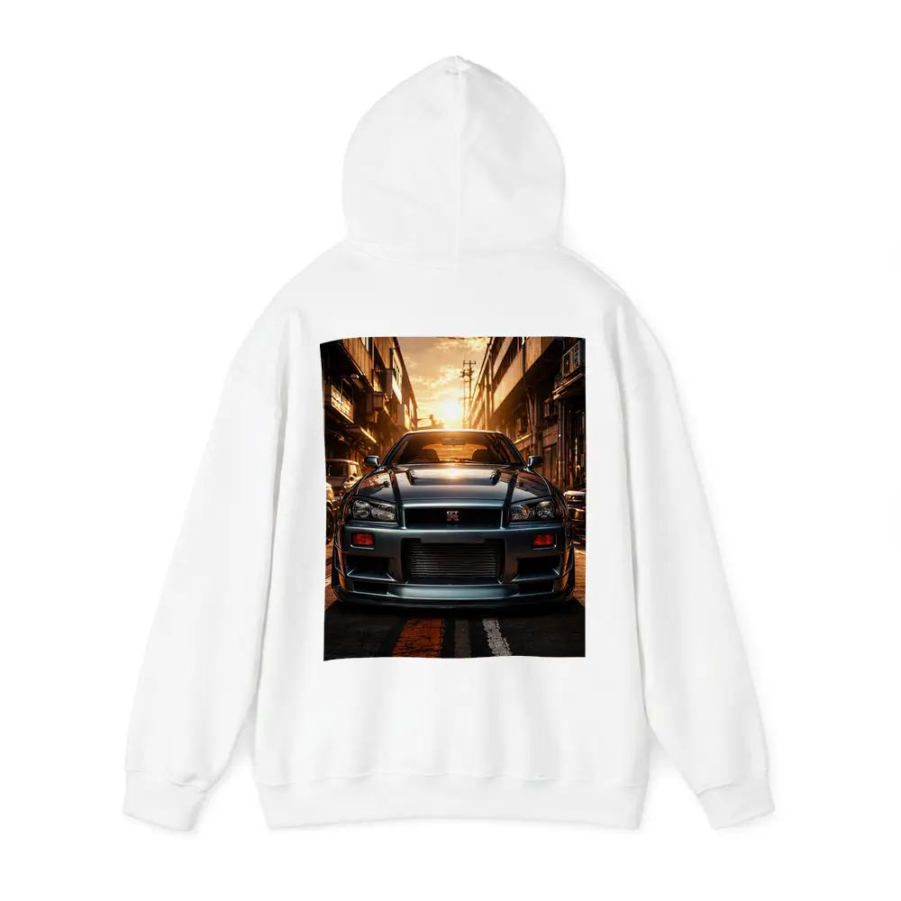 Nissan Skyline GT-R Front Urban Sunset – Hoodies