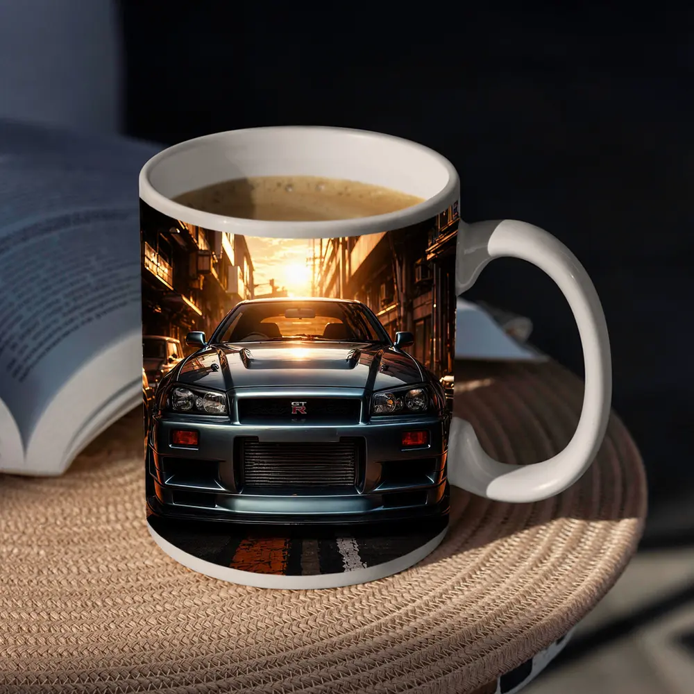 Nissan Skyline GT-R Front Urban Sunset – Mugs