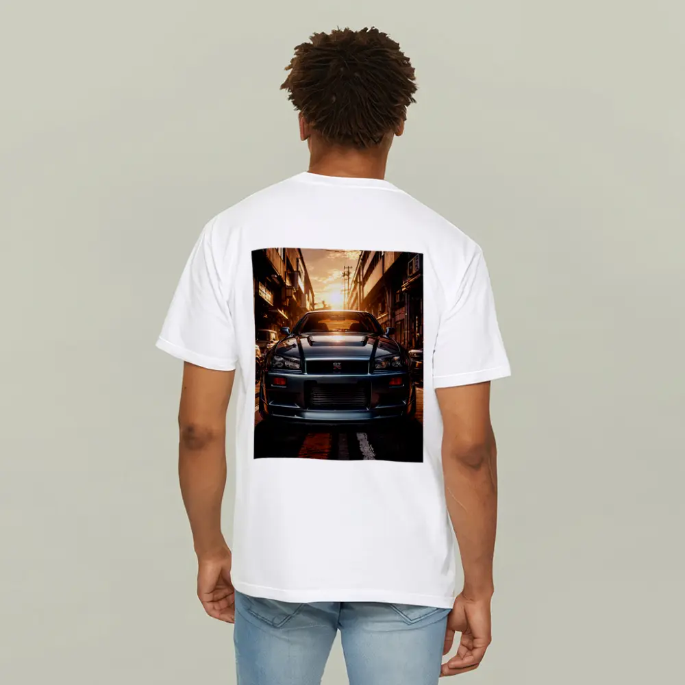 Nissan Skyline GT-R Front Urban Sunset – T-Shirts