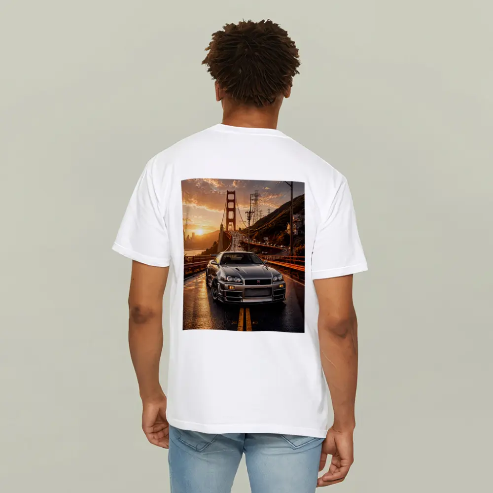 Nissan Skyline GT-R Golden Gate Bridge Sunset – T-Shirts