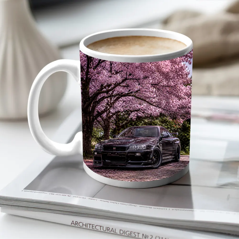 Nissan Skyline GT-R R34 Cherry Blossoms – Mugs