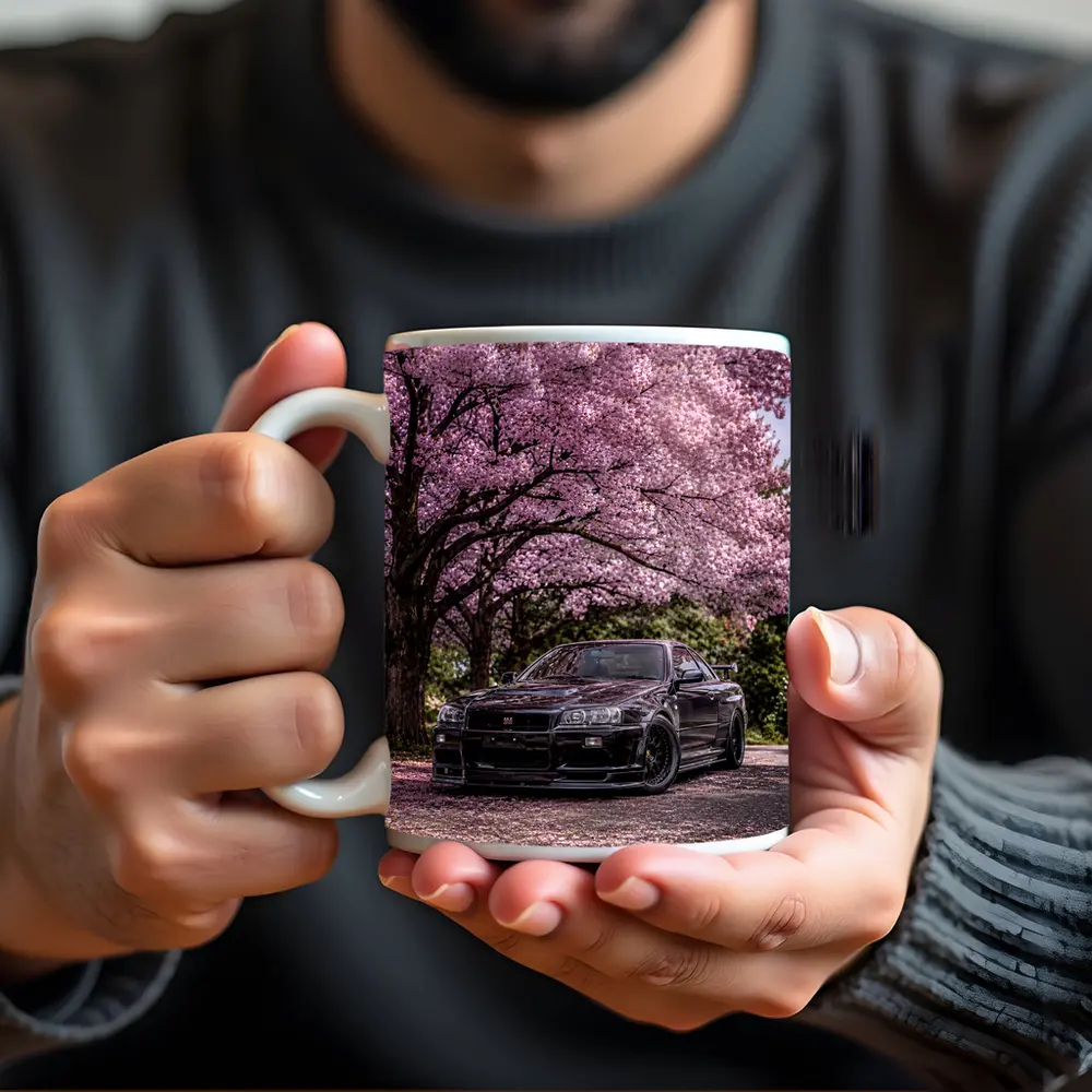 Nissan Skyline GT-R R34 Cherry Blossoms – Mugs