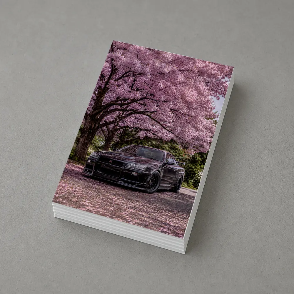 Nissan Skyline GT-R R34 Cherry Blossoms – Postcards