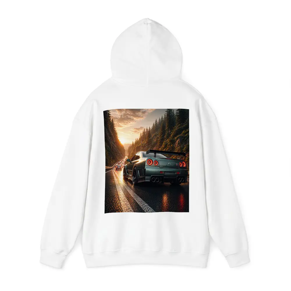 Nissan Skyline GT-R Wet Road Sunset – Hoodies