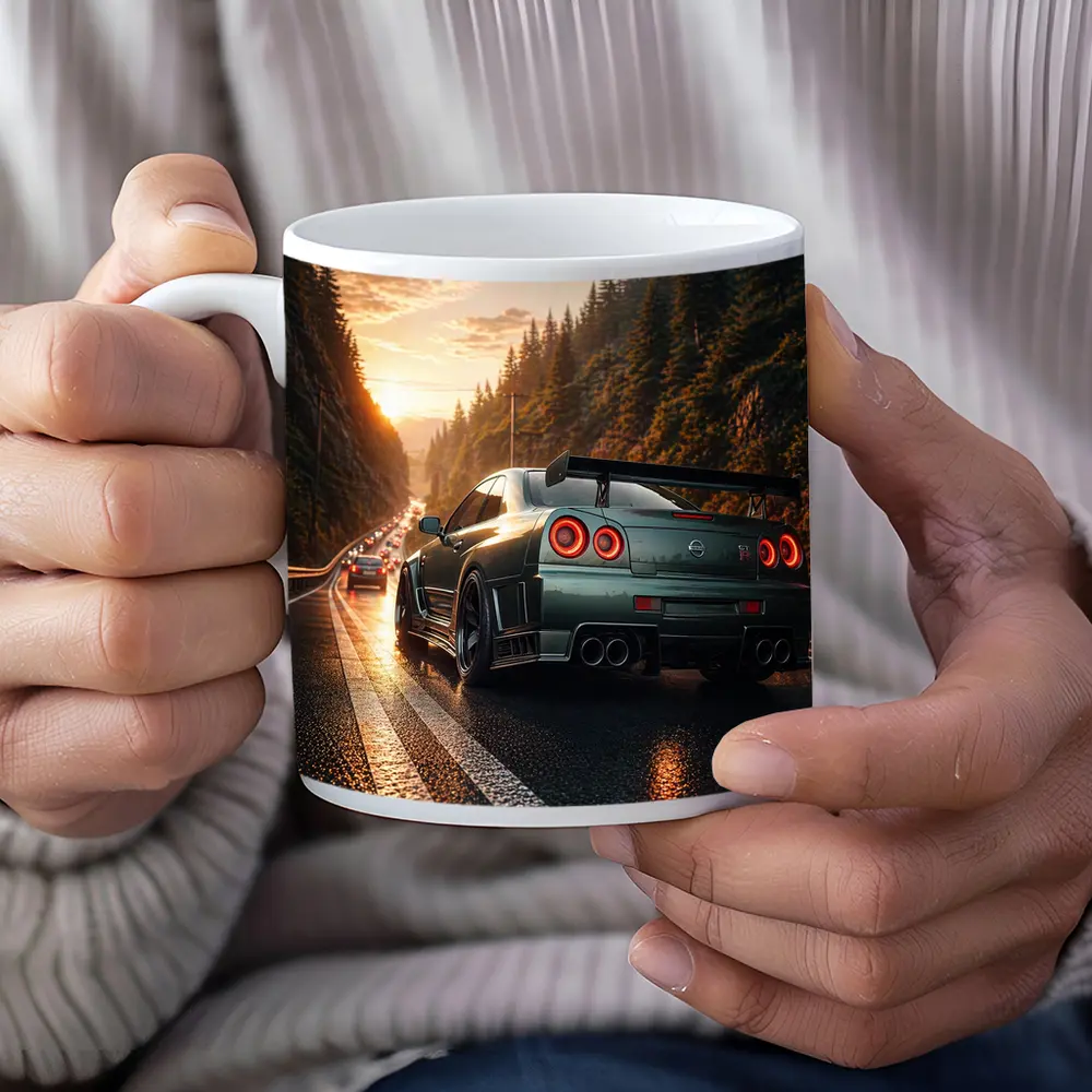 Nissan Skyline GT-R Wet Road Sunset – Mugs