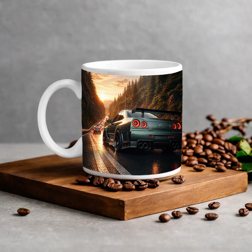 Nissan Skyline GT-R Wet Road Sunset – Mugs