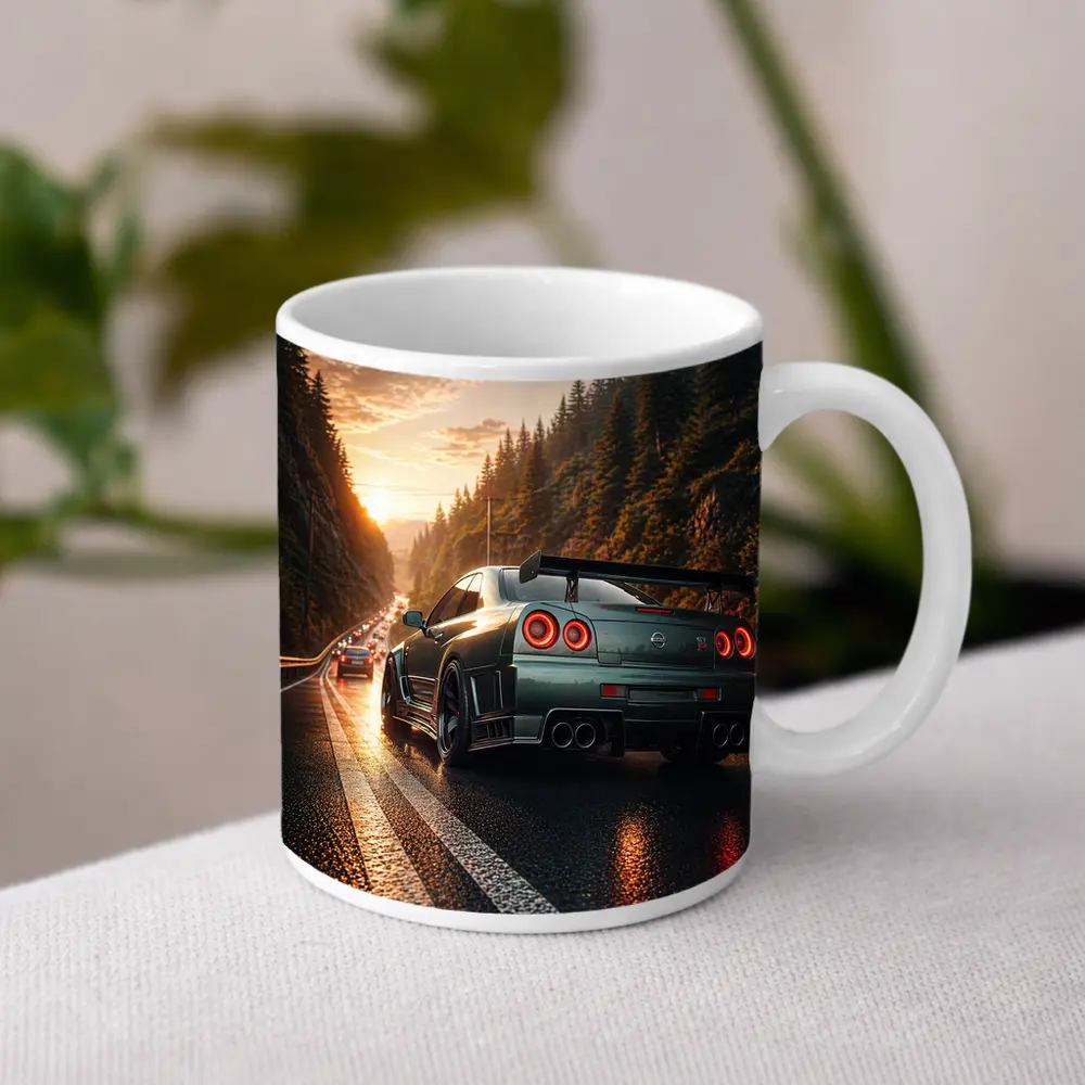 Nissan Skyline GT-R Wet Road Sunset – Mugs