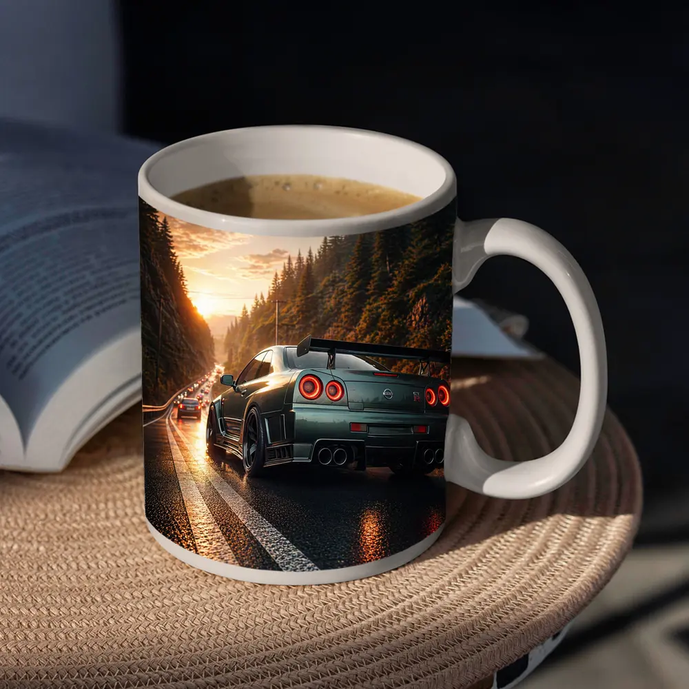 Nissan Skyline GT-R Wet Road Sunset – Mugs