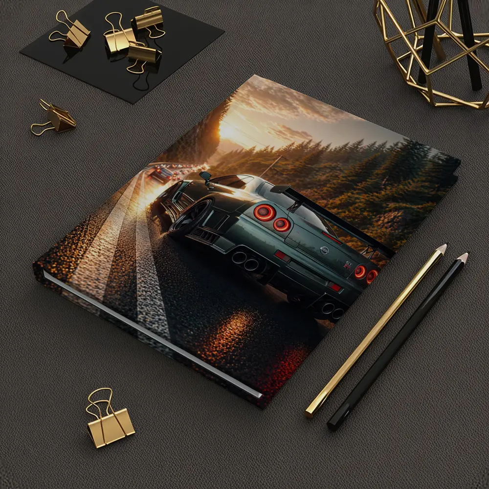 Nissan Skyline GT-R Wet Road Sunset – Notebooks