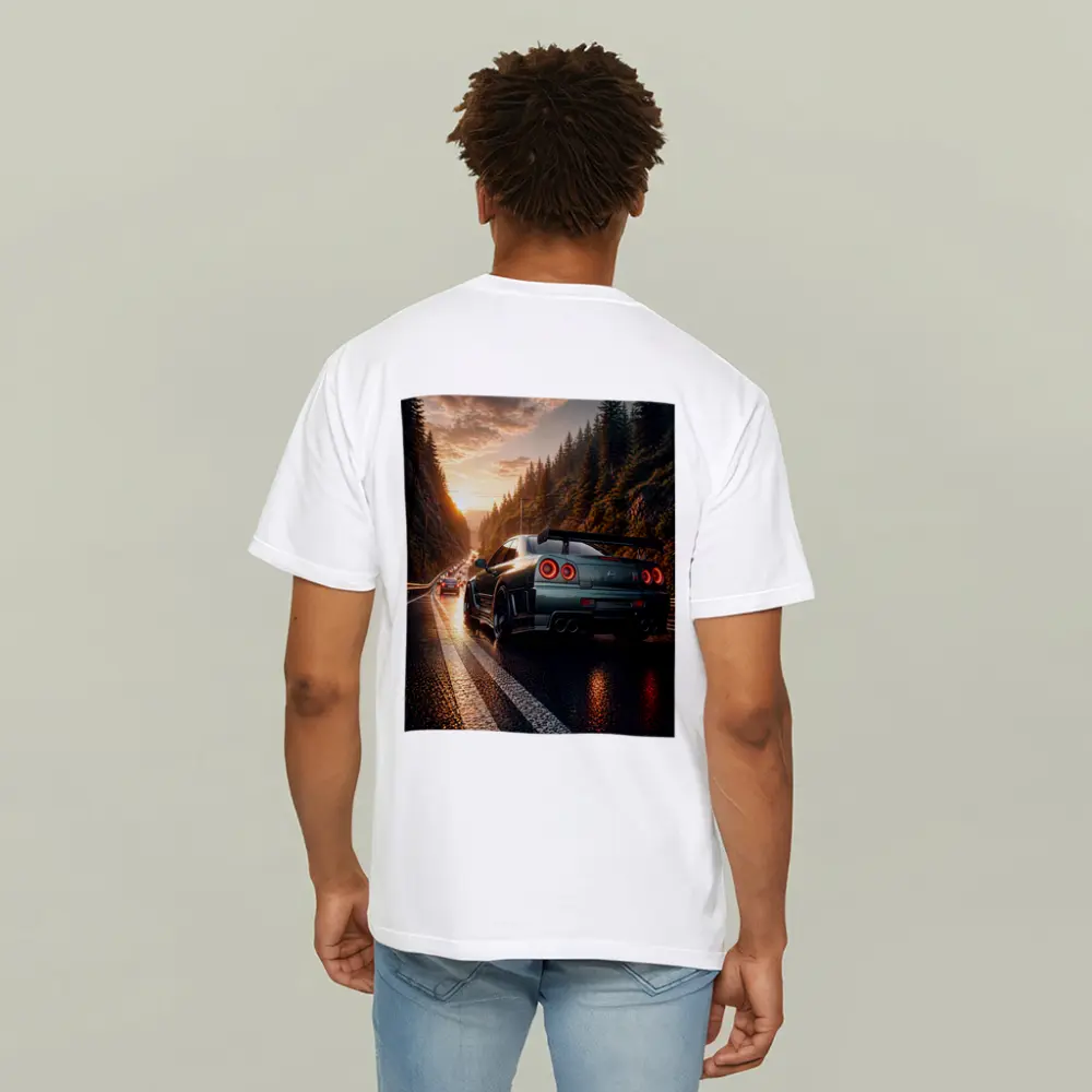 Nissan Skyline GT-R Wet Road Sunset – T-Shirts