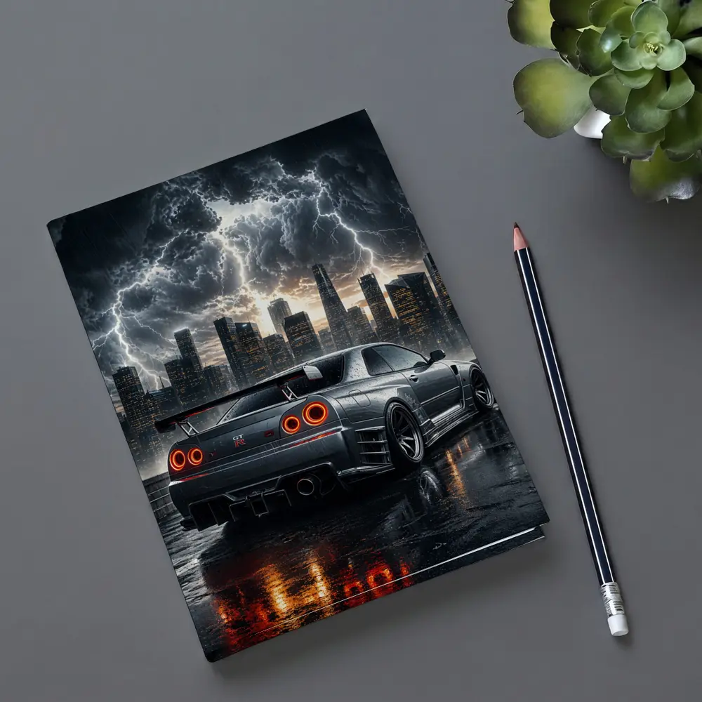 Nissan Skyline GT-R Storm City Night – Notebooks