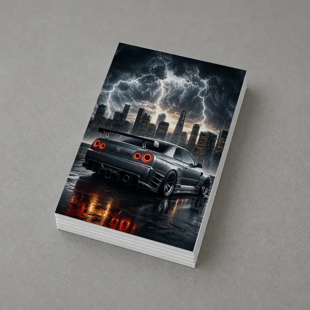 Nissan Skyline GT-R Storm City Night – Postcards