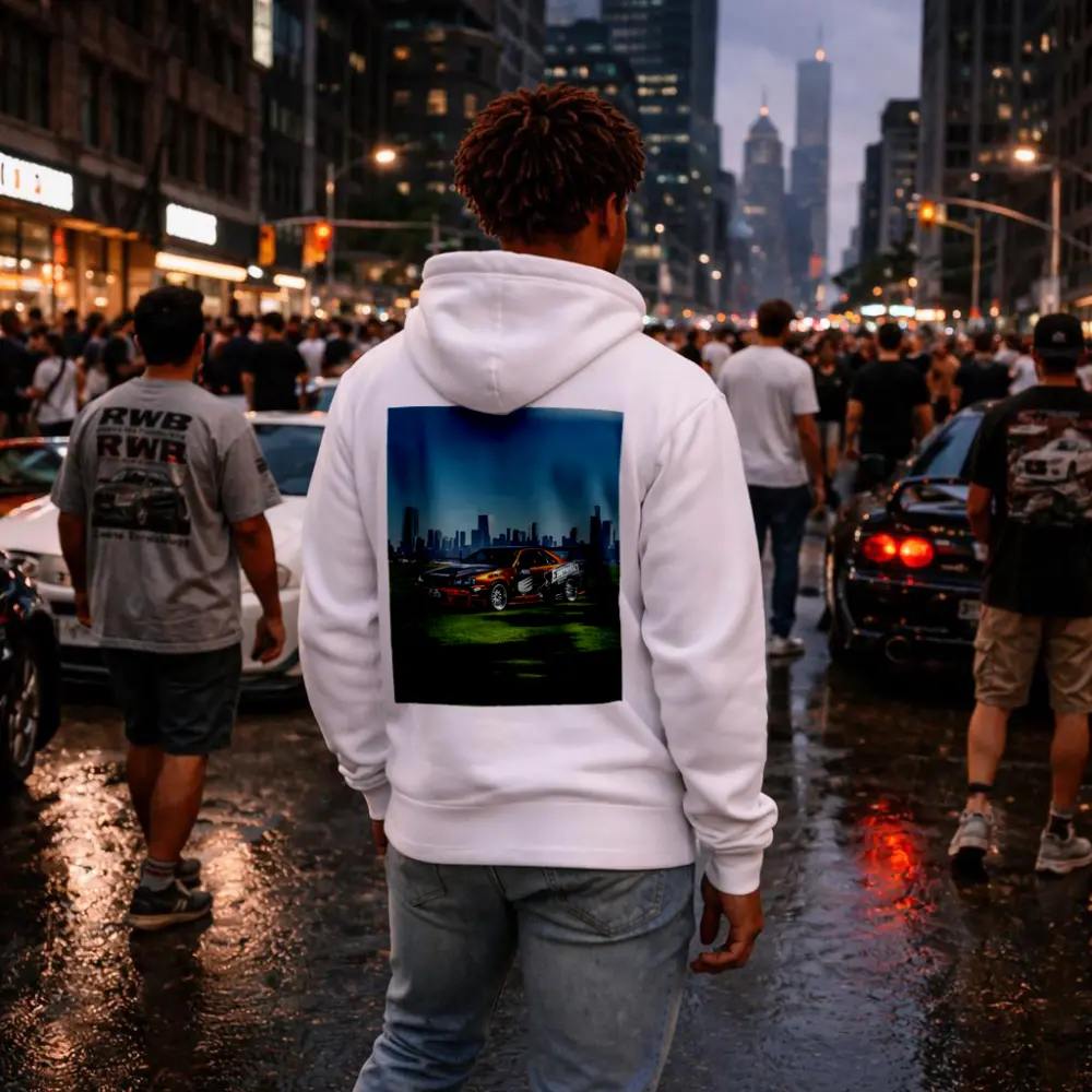Nissan Skyline GTR R34 City Skyline – Hoodies