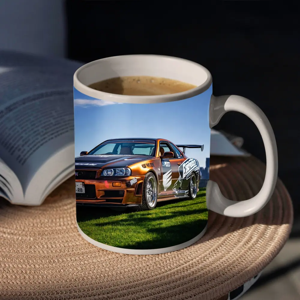 Nissan Skyline GT-R R34 New York Skyline – Mugs
