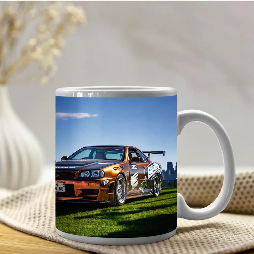 Nissan Skyline GT-R R34 New York Skyline – Mugs
