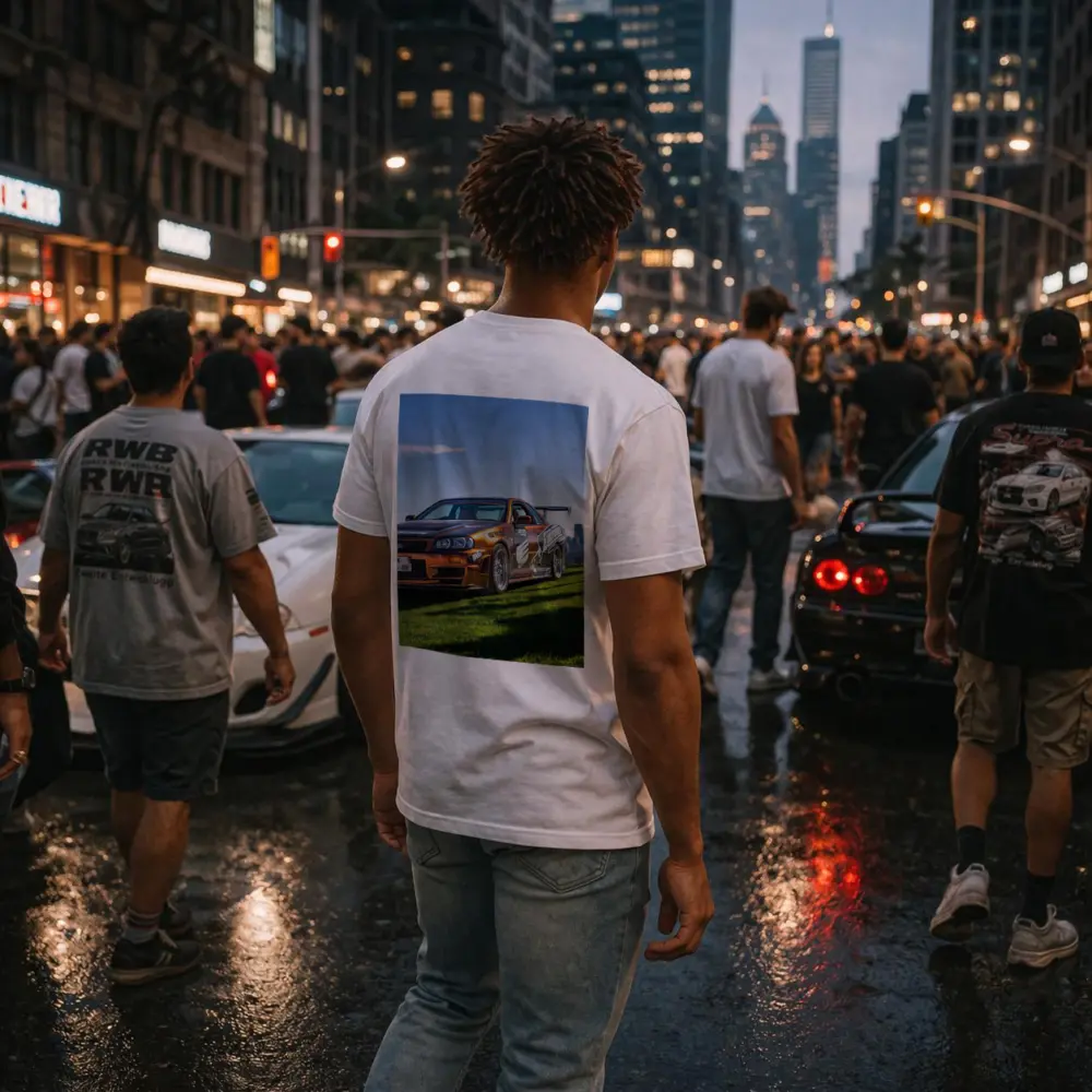 Nissan Skyline GT-R R34 New York Skyline – T-Shirts