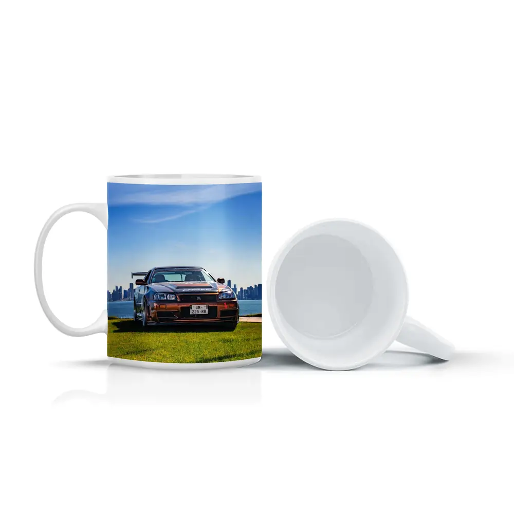 Nissan Skyline GT-R R34 City Skyline View – Mugs