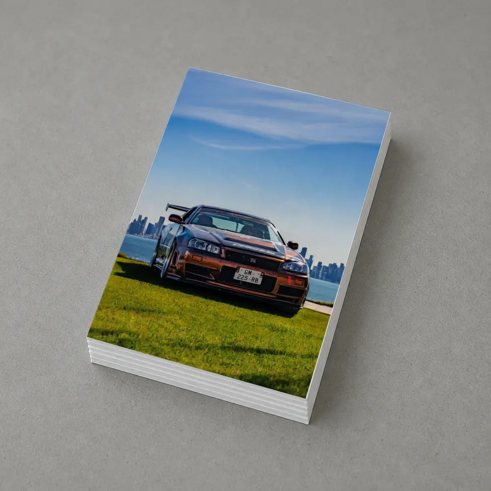 Nissan Skyline GT-R R34 City Skyline View – Postcards