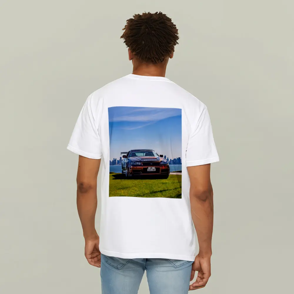 Nissan Skyline GT-R R34 City Skyline View – T-Shirts