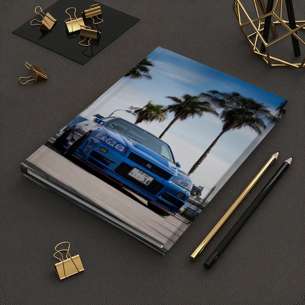 Nissan Skyline GT-R R34 Blue City – Notebooks