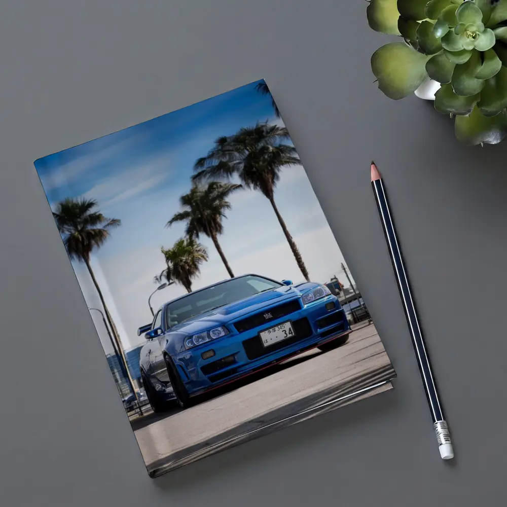 Nissan Skyline GT-R R34 Blue City – Notebooks