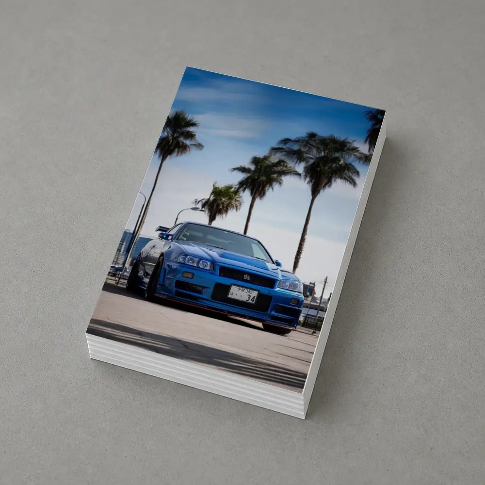 Nissan Skyline GT-R R34 Blue City – Postcards