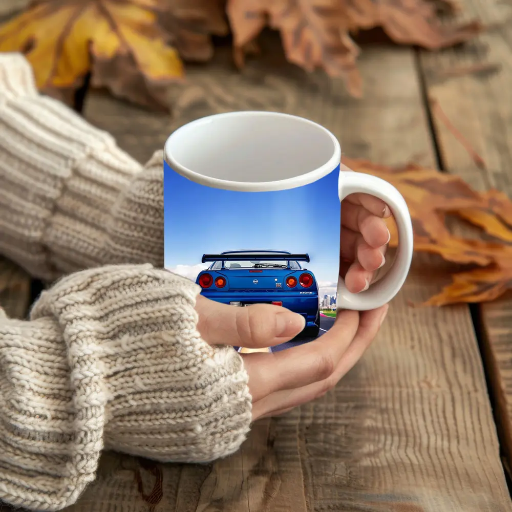 Nissan Skyline GT-R R34 City Skyline – Mugs