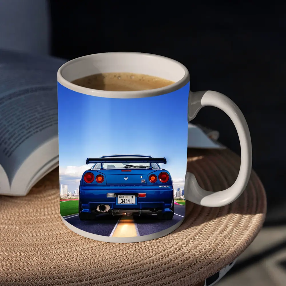Nissan Skyline GT-R R34 City Skyline – Mugs