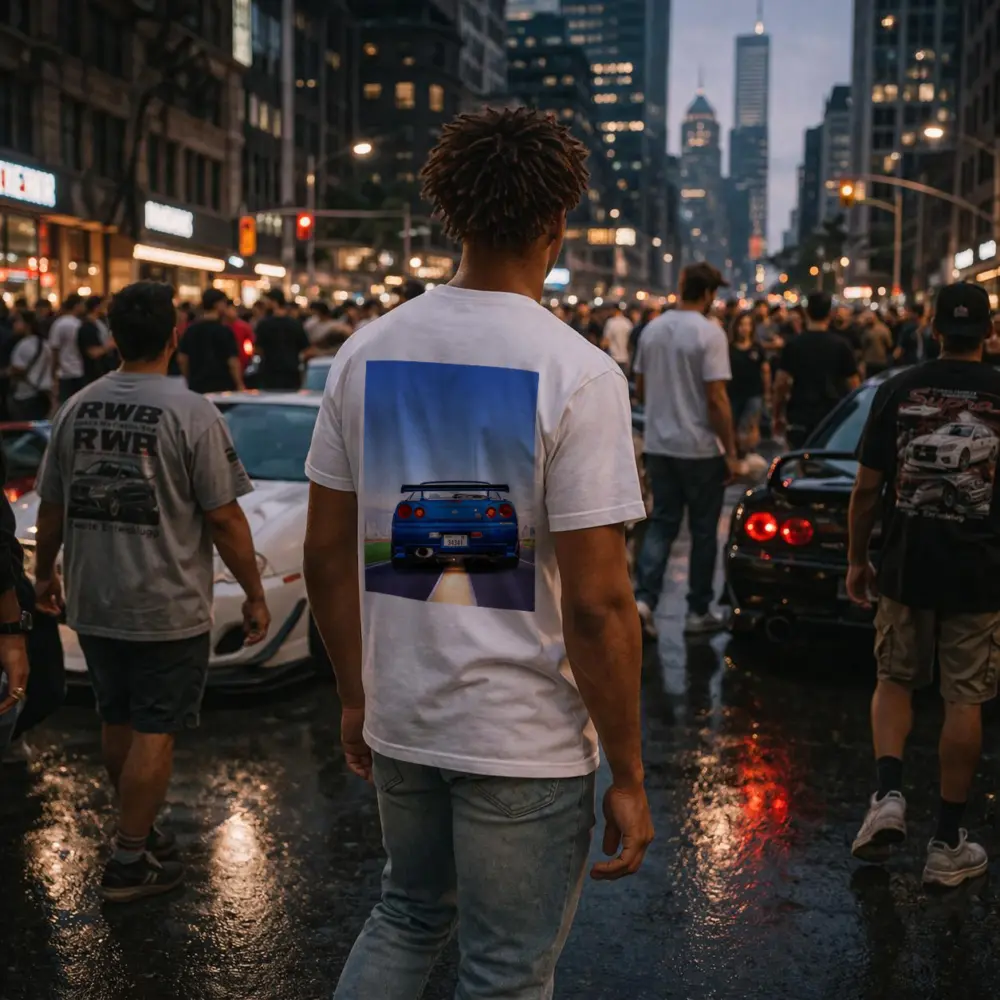 Nissan Skyline GT-R R34 City Skyline – T-Shirts